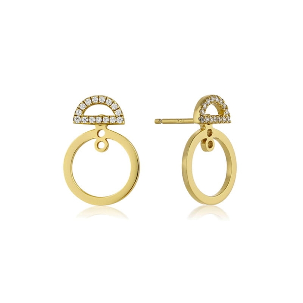 Kolczyki damskie ANIA HAIE Hoop złote E003-04G