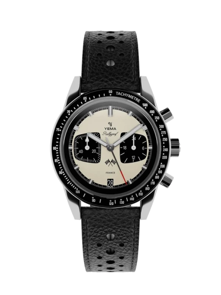 Zegarek męski YEMA Rallygraf srebrny YMHF1580-BA srebrny Meca-Quartz Panda