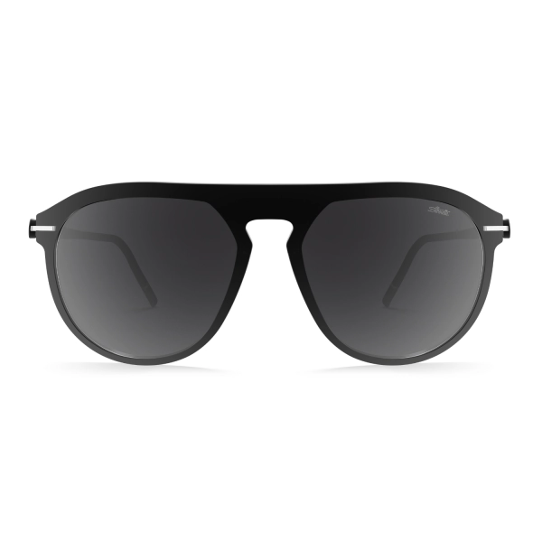 Okulary przeciwsłoneczne Silhouette Antibes czarne pilotki UV 400 100%