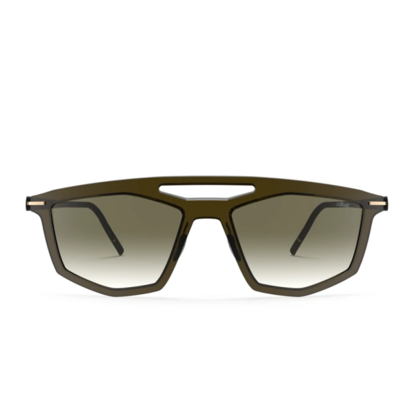 Okulary unisex przeciwsłoneczne Silhouette Rondinara brązowe geometryczne UV 400 100%