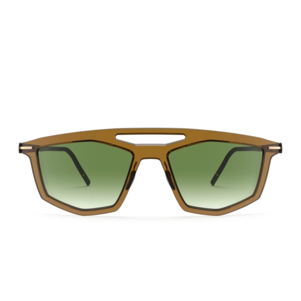 Okulary unisex przeciwsłoneczne Silhouette Rondinara brązowe geometryczne UV 400 100%