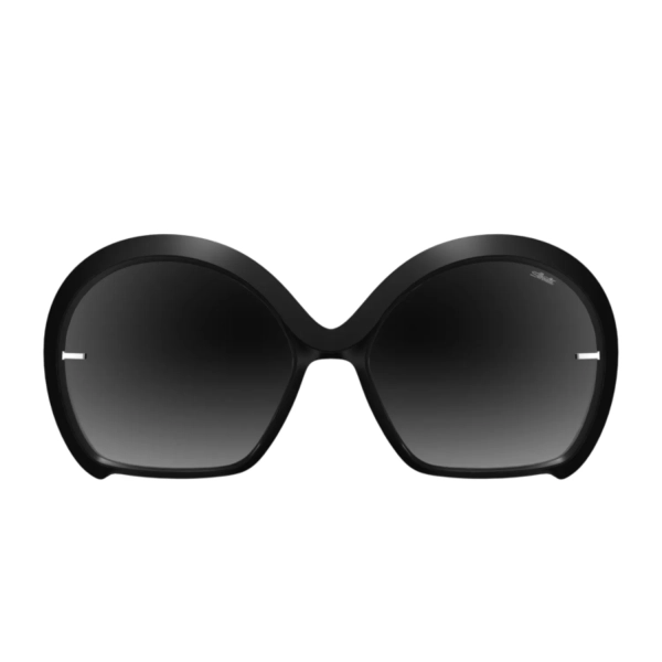 Okulary damskie przeciwsłoneczne Silhouette Dora One czarne oversized UV 400 100%