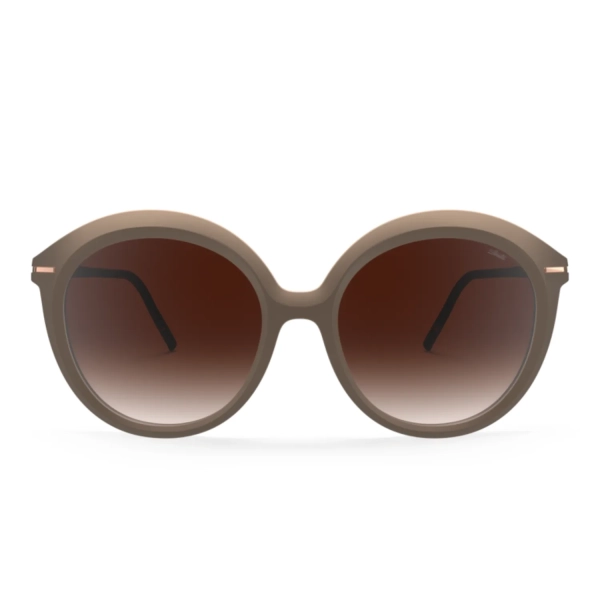 Okulary damskie przeciwsłoneczne Silhouette Dora Three brązowe oversized UV 400 100%