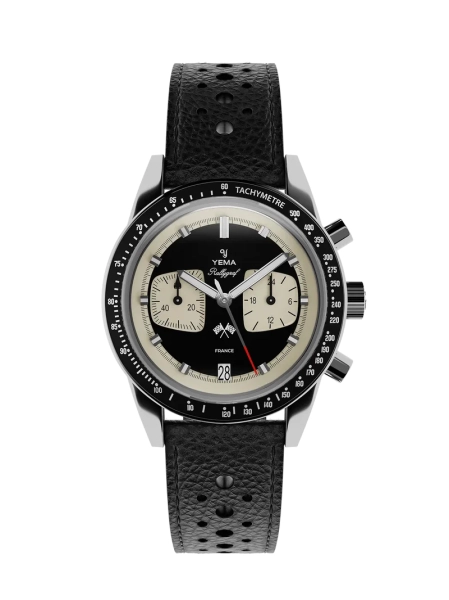 Zegarek męski YEMA Rallygraf srebrny YMHF1580-AA srebrny Meca-Quartz Reverse Panda