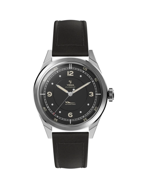 Zegarek męski YEMA Flygraf Pilot srebrny YFLY25-AA66S