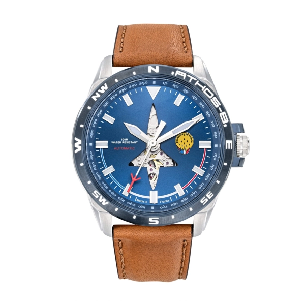 Zegarek męski Patrouille de France Athos 8 srebrny A8-100ED-668096